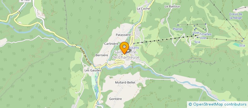 localisation de l'entreprise LE 16'ART à SAINT-PIERRE-DE-CHARTREUSE