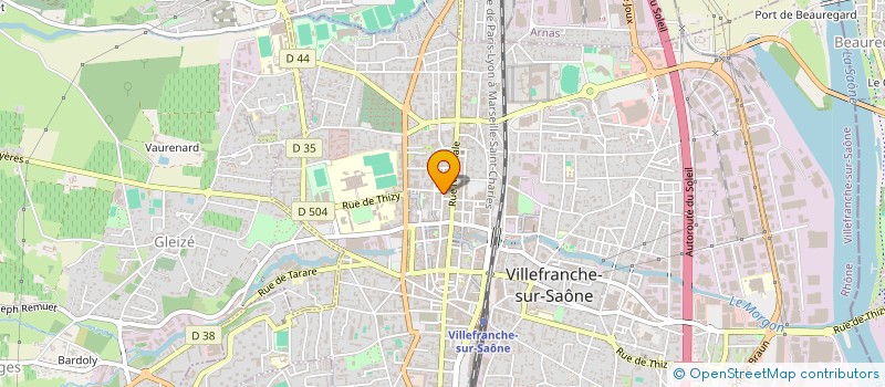 localisation de l'entreprise LE 166 à VILLEFRANCHE-SUR-SAONE