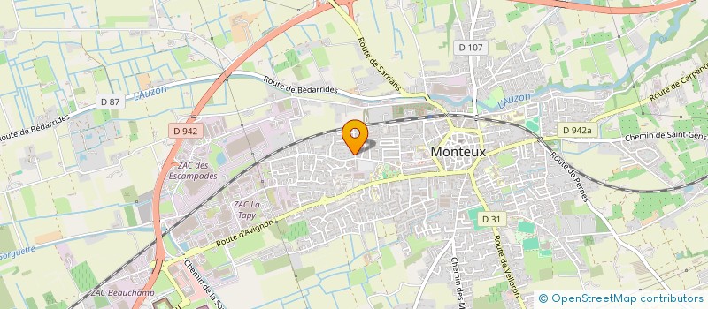 localisation de l'entreprise LE 1665  MONTEUX