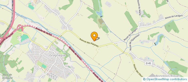 localisation de l'entreprise LE 1675  GRAGNAGUE