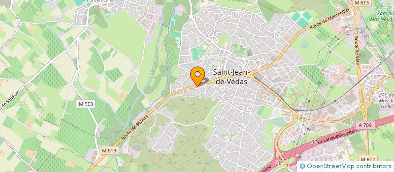 localisation de l'entreprise LE 17 CENTER  SAINT-JEAN-DE-VEDAS