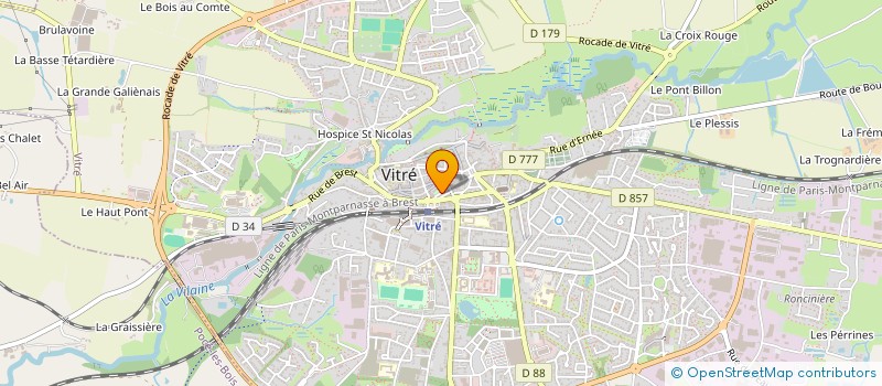 localisation de l'entreprise LE 18 BIS  VITRE