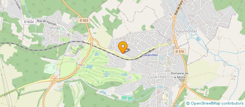 localisation de l'entreprise LE 18 PONTCEL à LUZARCHES