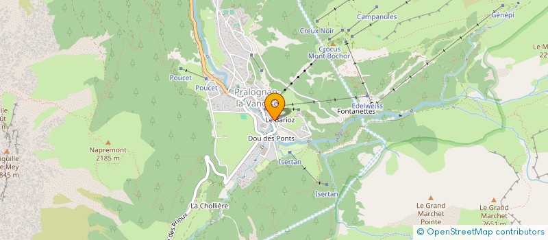 localisation de l'entreprise LE 1858  PRALOGNAN-LA-VANOISE