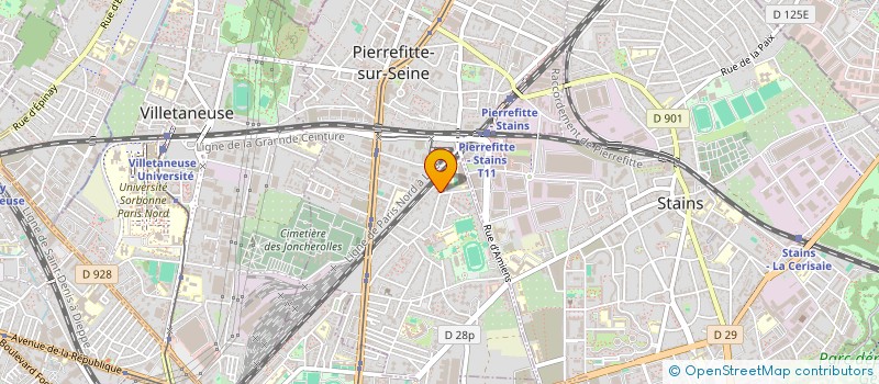 localisation de l'entreprise LE 19 à PIERREFITTE-SUR-SEINE