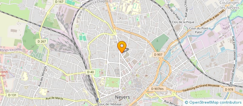 localisation de l'entreprise LE 19 BIS à NEVERS