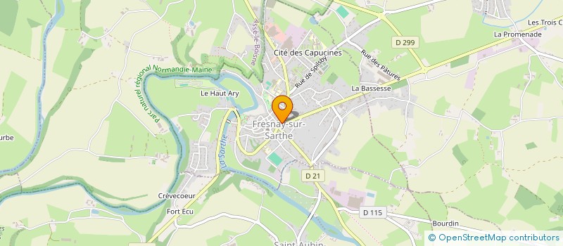 localisation de l'entreprise LE 1900 RONSIN  FRESNAY-SUR-SARTHE