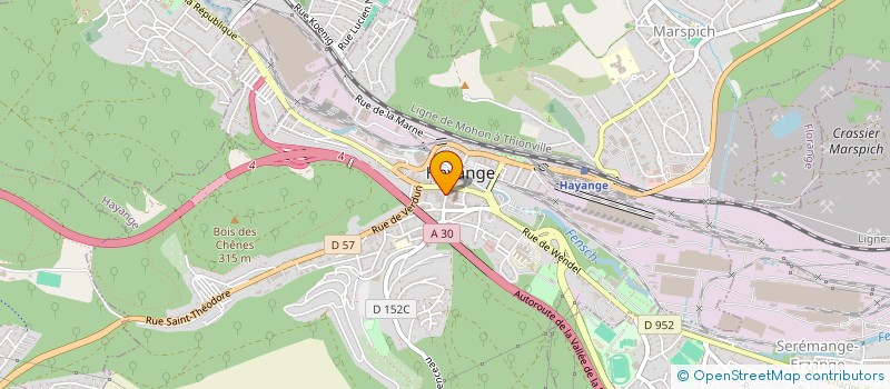 localisation de l'entreprise LE 1991  HAYANGE