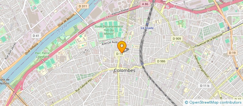 localisation de l'entreprise LE 2 à COLOMBES