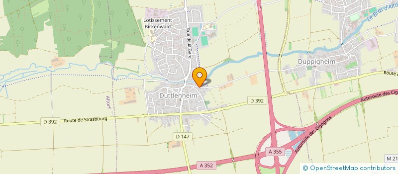 localisation de l'entreprise LE 2  DUPPIGHEIM