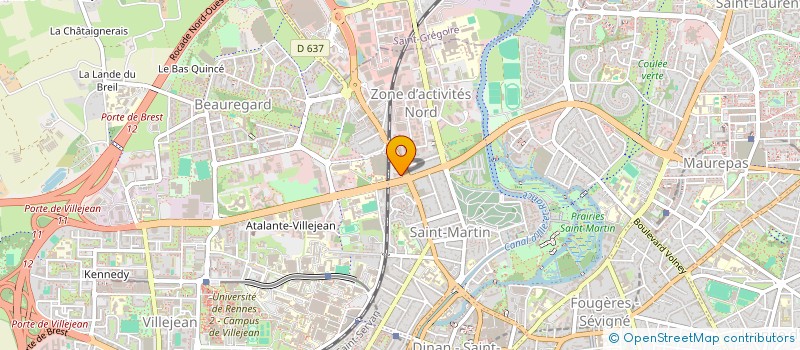 localisation de l'entreprise LE 2 AVENUE  RENNES