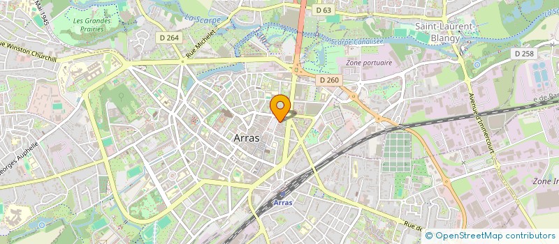 localisation de l'entreprise LE 20 000 à ARRAS