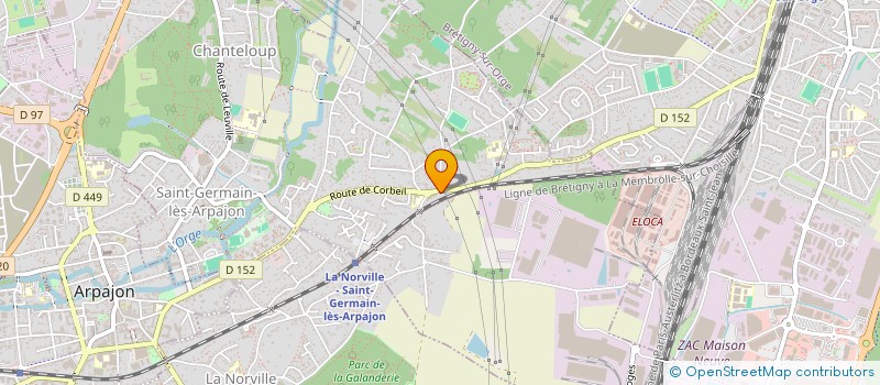 localisation de l'entreprise LE 20 AVRIL à SAINT-GERMAIN-LES-ARPAJON