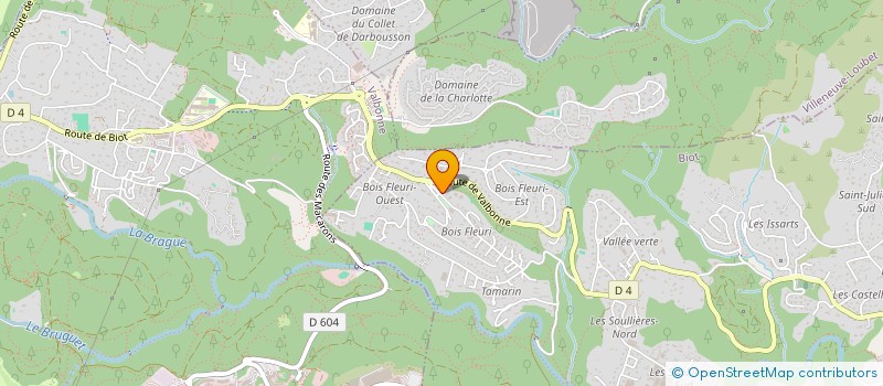 localisation de l'entreprise LE 20 SUR 20  BIOT