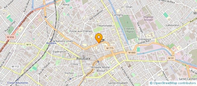 localisation de l'entreprise LE 202 DES NATIONS UNIES  ROUBAIX