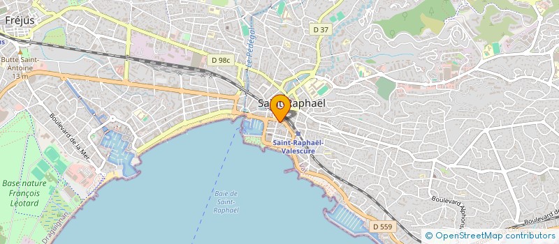 localisation de l'entreprise LE 21 HOTEL DE FRANCE -SAINT RAPHAEL à SAINT-RAPHAEL