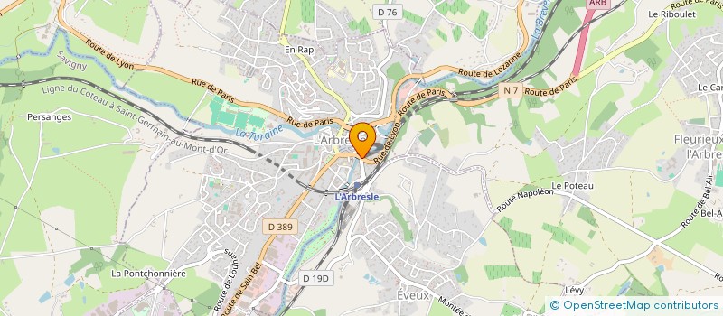 localisation de l'entreprise LE 210  L ARBRESLE