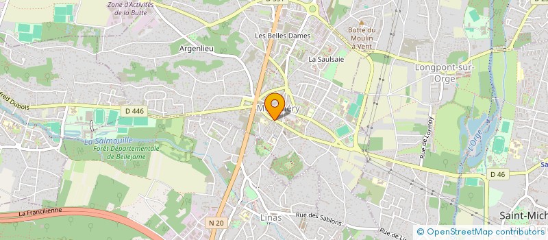 localisation de l'entreprise LE 212 : BURGER à MONTLHERY