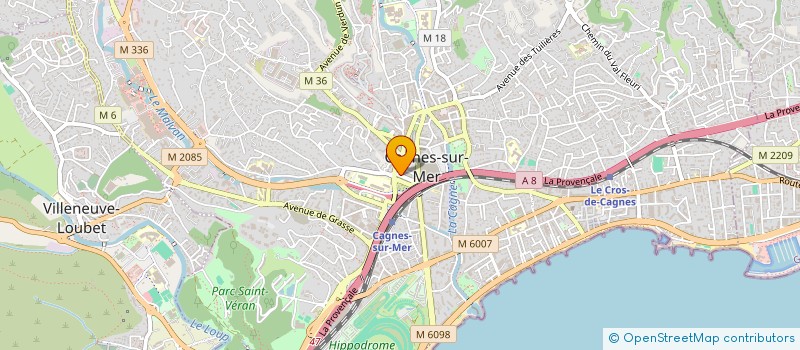 localisation de l'entreprise LE 216  CAGNES-SUR-MER