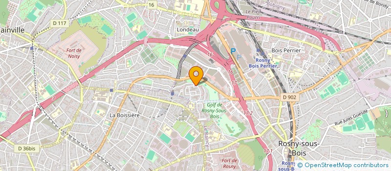 localisation de l'entreprise LE 22 J.J à ROSNY-SOUS-BOIS