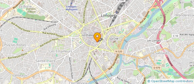 localisation de l'entreprise LE 22E SUD à LIMOGES