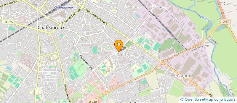 localisation de l'entreprise LE 23 à CHATEAUROUX