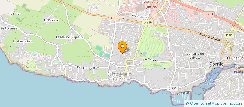 localisation de l'entreprise LE 23 à PORNIC