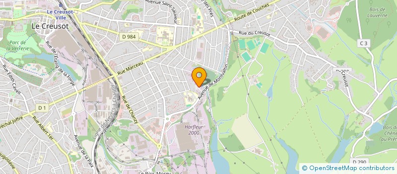 localisation de l'entreprise LE 23  LE CREUSOT