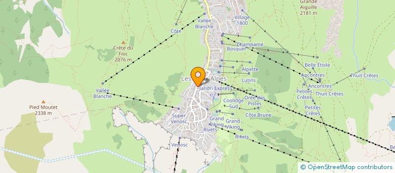 localisation de l'entreprise LE 23 FEVRIER à LES DEUX ALPES