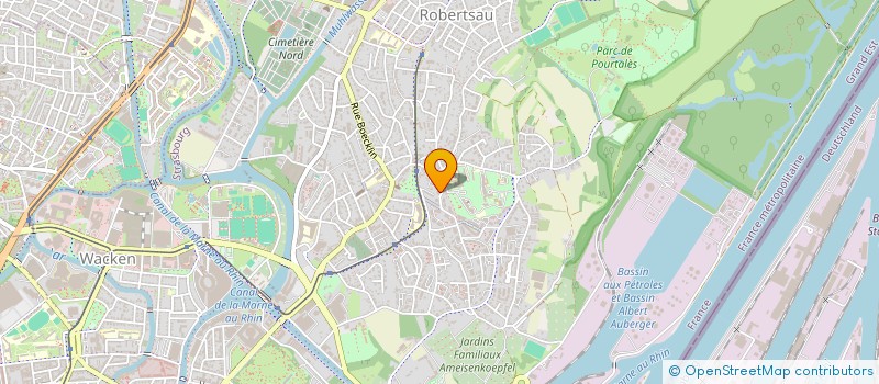 localisation de l'entreprise LE 25 ROBERTSAU  STRASBOURG