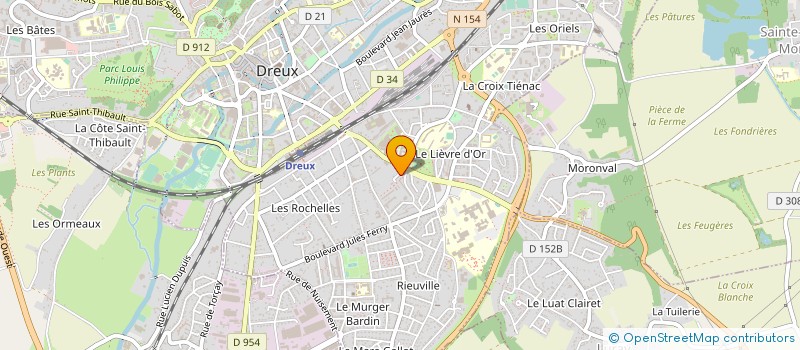 localisation de l'entreprise LE 28 à DREUX