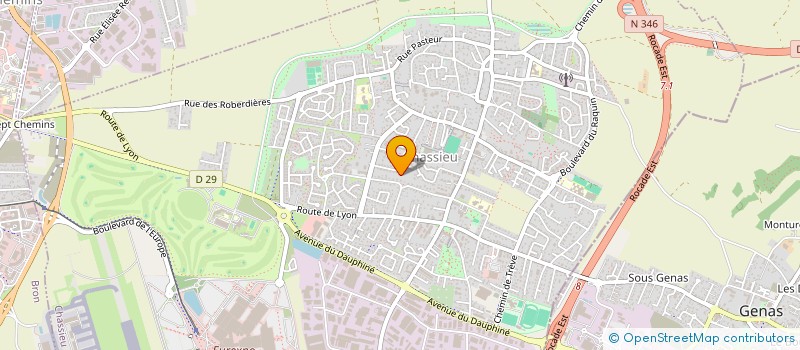 localisation de l'entreprise LE 28  CHASSIEU