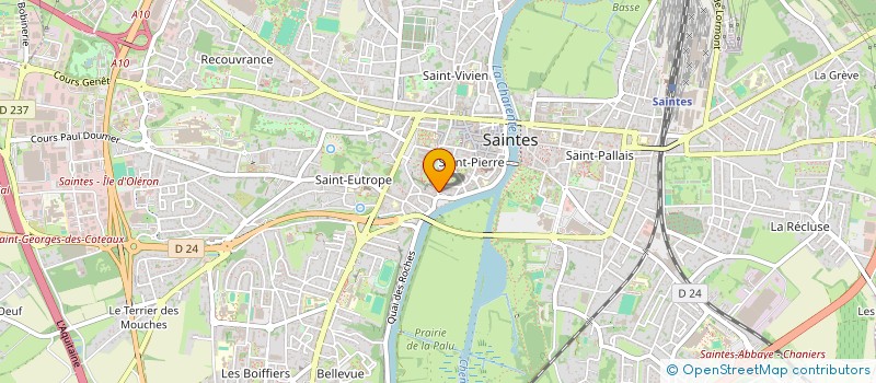 localisation de l'entreprise LE 29  SAINTES