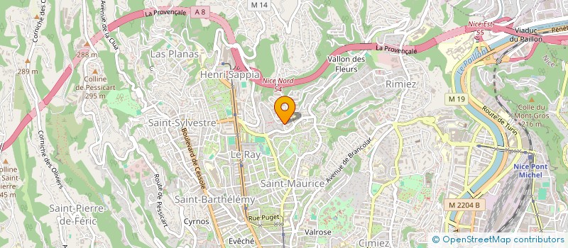 localisation de l'entreprise LE 3'13 (LA TROUPE DU 3'13)  NICE