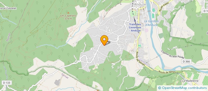 localisation de l'entreprise LE 3 BIS à ANDUZE
