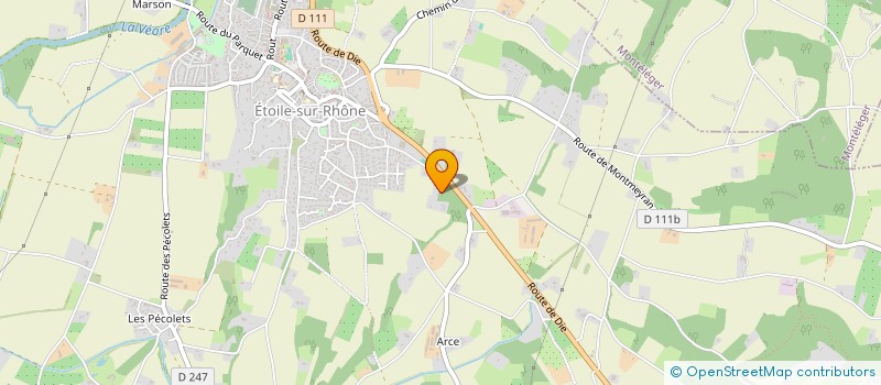 localisation de l'entreprise LE 3 MA  ETOILE-SUR-RHONE