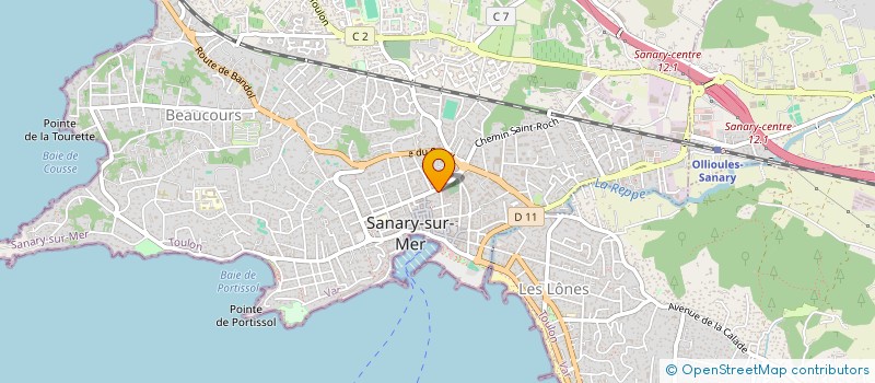 localisation de l'entreprise LE 3 PIECES à SANARY-SUR-MER
