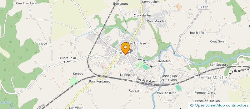 localisation de l'entreprise LE 3 T  LANVELLEC