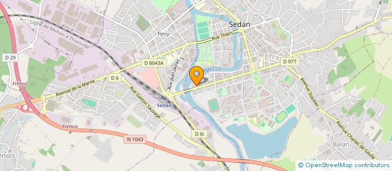 localisation de l'entreprise LE 31  SEDAN