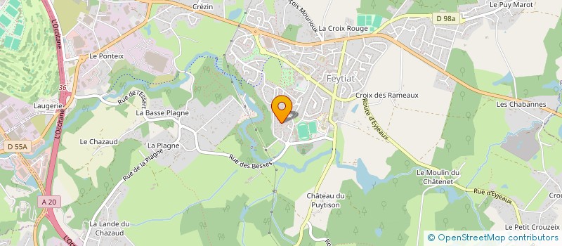 localisation de l'entreprise LE 34 à LIMOGES