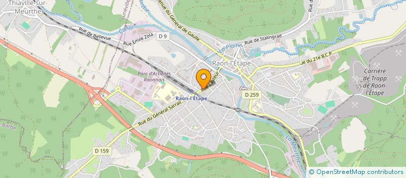 localisation de l'entreprise LE 34  RAON-L'ETAPE