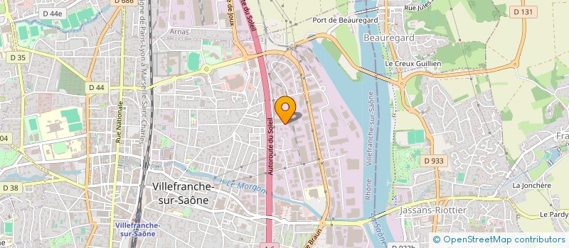 localisation de l'entreprise LE 36 à VILLEFRANCHE-SUR-SAONE