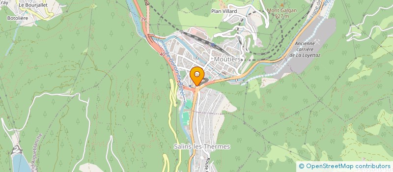 localisation de l'entreprise LE 374  MOUTIERS