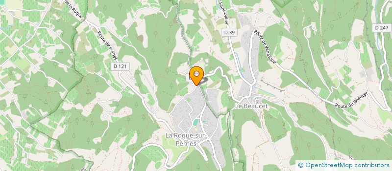 localisation de l'entreprise LE 375 CHEMIN DE LA CROIX VERTE  LA ROQUE-SUR-PERNES