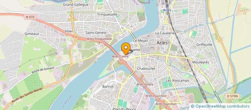 localisation de l'entreprise LE 38 'ART à ARLES