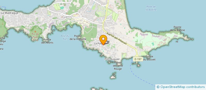 localisation de l'entreprise LE 39 GAMBETTA  HYERES