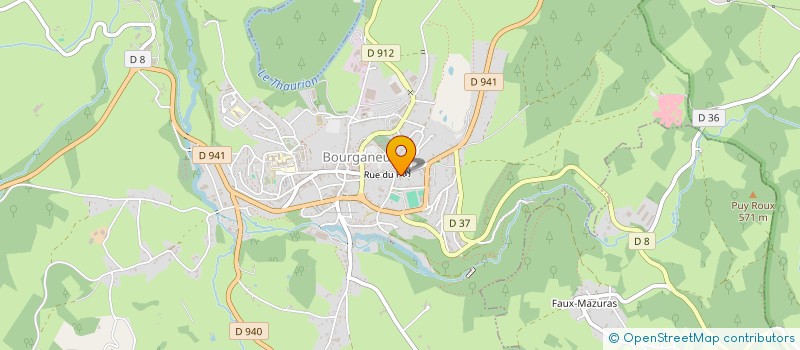 localisation de l'entreprise LE 3E COPEAU à BOURGANEUF