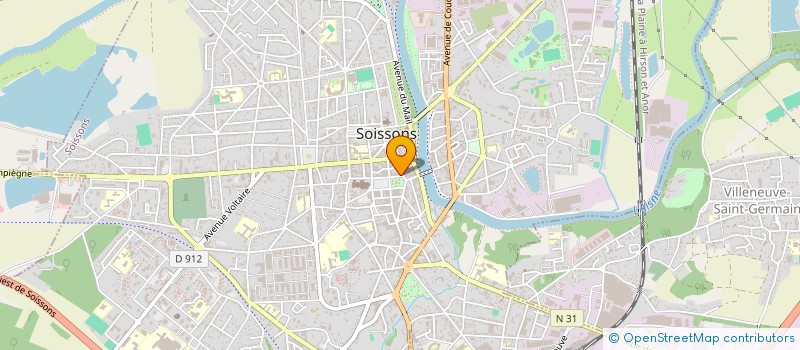 localisation de l'entreprise LE 3EME ART à SOISSONS