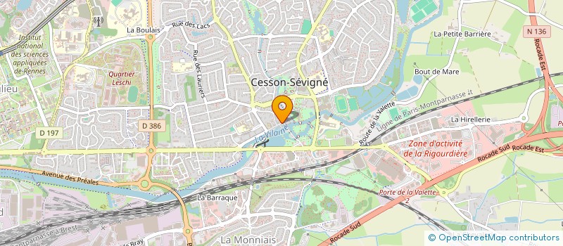 localisation de l'entreprise LE 3EME K  CESSON-SEVIGNE