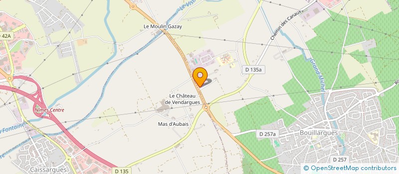 localisation de l'entreprise LE 3IEME CONCEPT  BOUILLARGUES